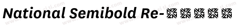 National Semibold Re字体转换